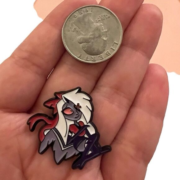 Hazbin Hotel Vaggie Enamel Pin - Picture 2 of 8